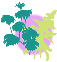 An icon of flowers and fauna.